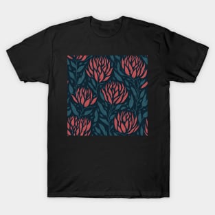 Protea Flower Seamless Pattern | South Africa National Flower | National Sport Symbol | King Protea T-Shirt